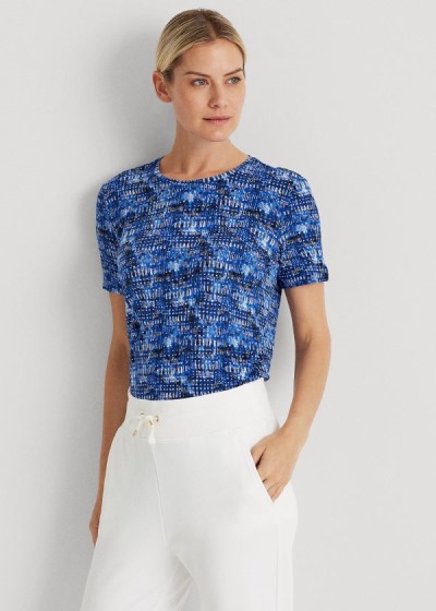 Women's Ralph Lauren Print Jersey T Shirts | 514638VLJ